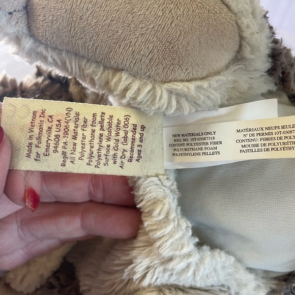 FOLKMANIS - Baby Lop Rabbit Puppet - Preowned - Picture 5 of 10